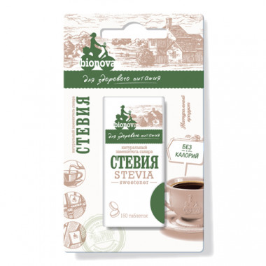 BIONOVA STEVIA Заменитель сахара стевия - 150 таблеток — 65fit