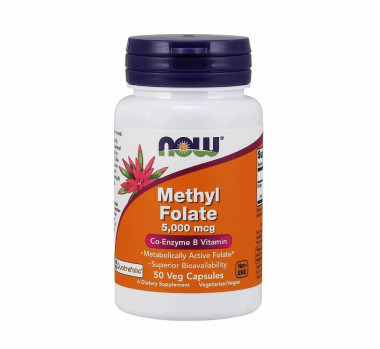 #NOW Methyl folate 5000mg 50 vCaps — 65fit