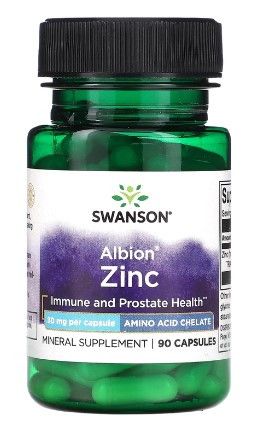 #Swanson Albion Zinc 30 mg 90 Caps фото 1 — 65fit