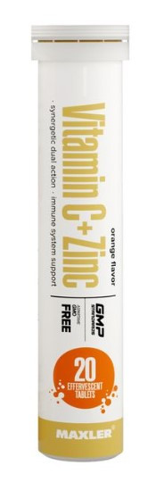 #MAXLER Vitamin C + Zinc Effervescent (20таб в тубе) Orange &mdash; 65fit