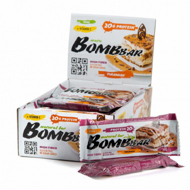 BOMBBAR Батончик неглазированный &quot;Тирамису&quot; 60г — 65fit