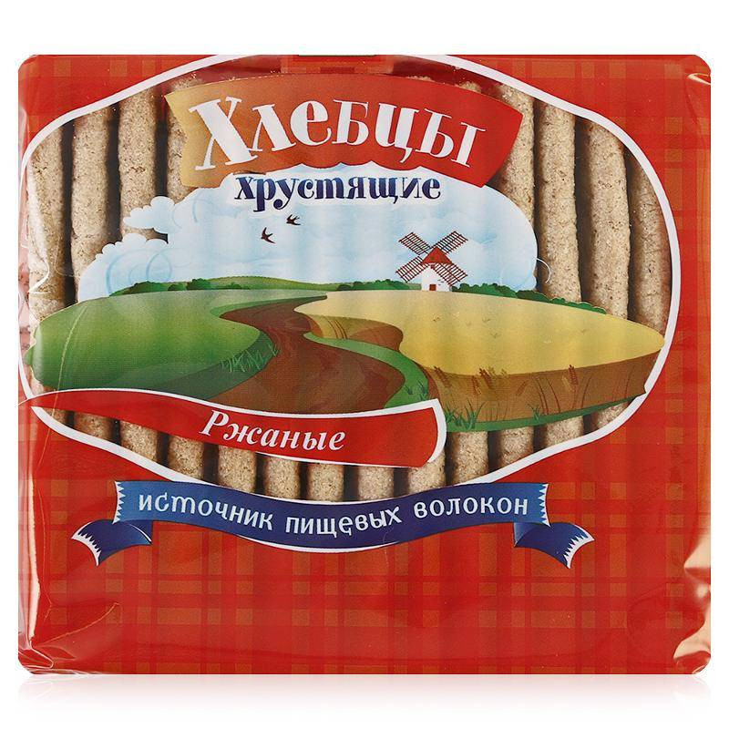 ДИАДАР Хлебцы хрустящие Ржаные 100г фото 1 — 65fit
