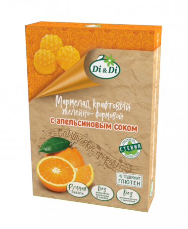 Di&amp;Di Мармелад крафтовый желейно-формовой с апельсиновым соком 155г — 65fit