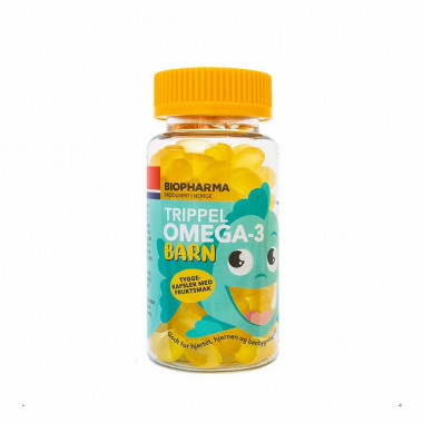 Biopharma Trippel Omega-3 Barn 120 caps — 65fit