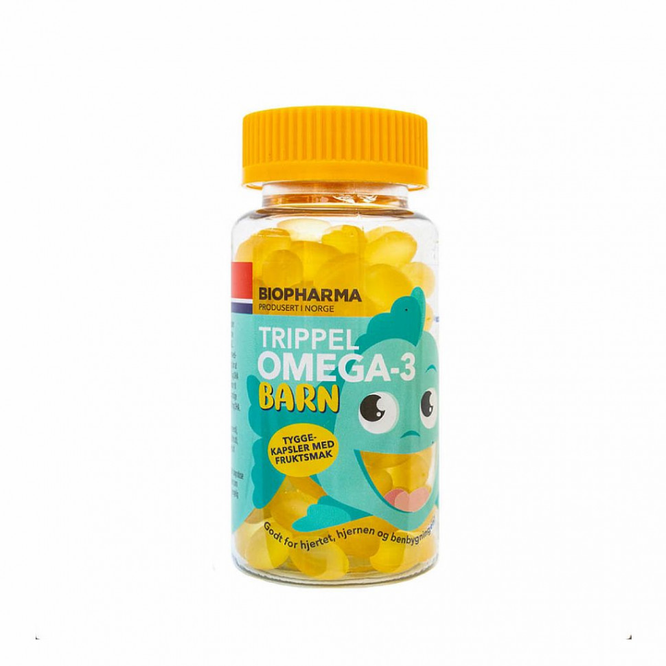 Biopharma Trippel Omega-3 Barn 120 caps фото 1 — 65fit