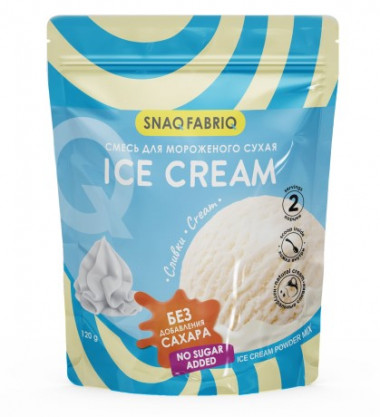 SNAQ FABRIQ Десерты (сухие). Смесь для мороженого сухая &quot;Сливки&quot; 120г — 65fit