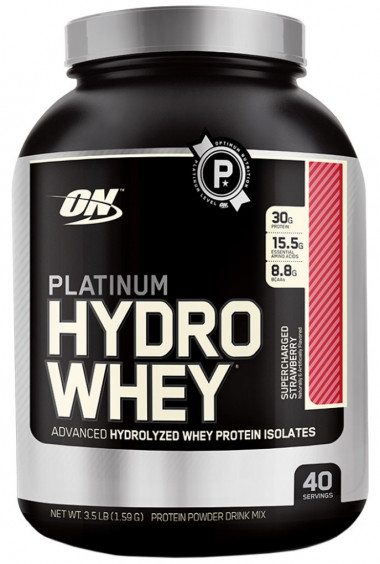ON PLATINUM HYDROWHEY Протеин Клубника  3.5 lb (1,59кг) — 65fit