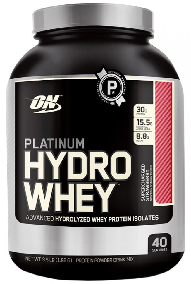 ON PLATINUM HYDROWHEY Протеин Клубника  3.5 lb (1,59кг) фото 1 — 65fit