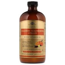 SOLGAR Liquid Calcium Magnesium Citrate with Vitamin D3 Голубика473 ml — 65fit