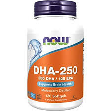 #NOW DHA 250 mg 120 softgel фото 1 — 65fit
