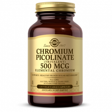#SOLGAR Chromium Picolinate 500 mcg 120 Capsules — 65fit
