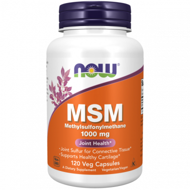 NOW MSM 1000mg 120 Capsules — 65fit
