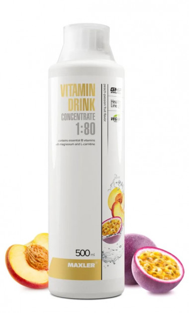 #MAXLER Vitamin Drink Concentrate 500 (Peach-Passion Frut) &mdash; 65fit