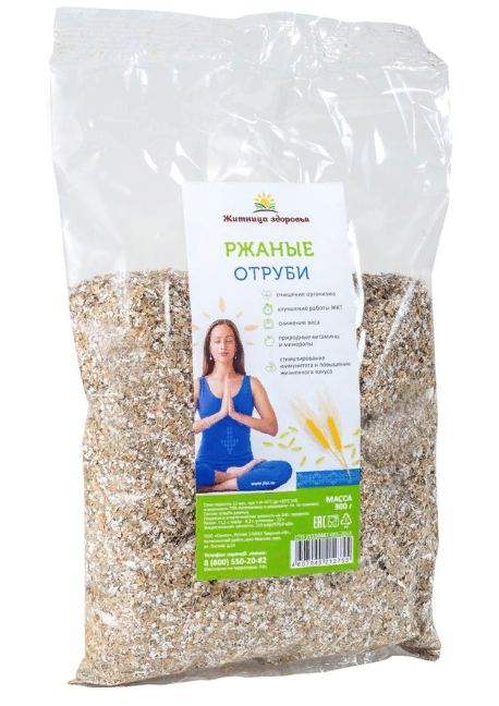 ЖИТНИЦА ЗДОРОВЬЯ Отруби ржаные 300г фото 1 — 65fit
