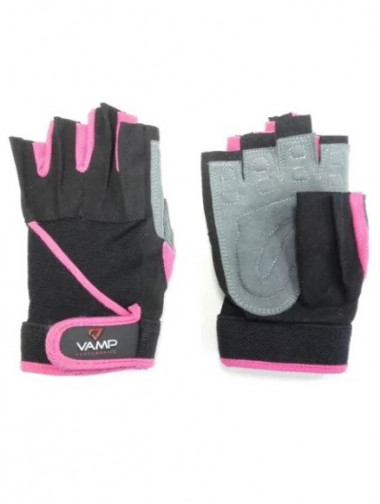 Перчатки 520 XS Черно-розовые Vamp — 65fit