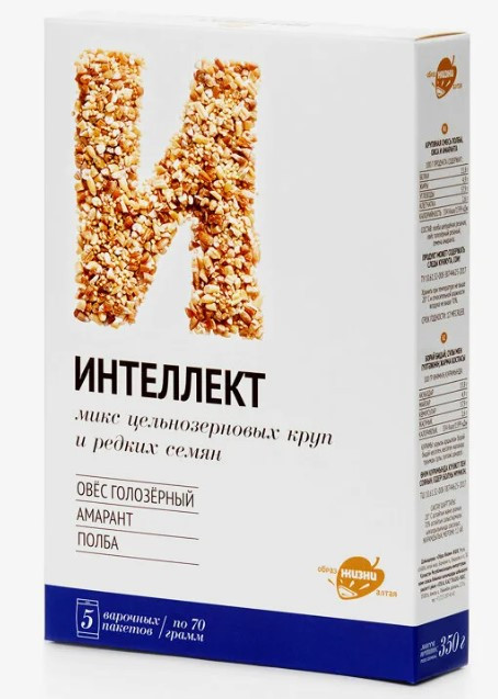 ОБРАЗ ЖИЗНИ Смесь круп "Интеллект" варочн. пакеты 5*70г фото 1 — 65fit