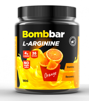 BOMBBAR Коктейль &quot;L-Arginin со вкусом Апельсина&quot; 180г — 65fit