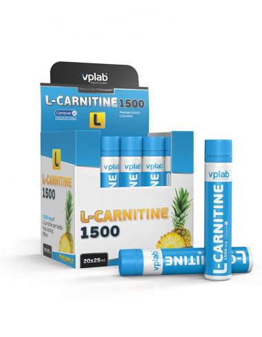 VPLAB L-CARNITINE 1500 Ананас ампула 25 мл — 65fit