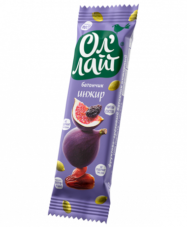 Ол'Лайт® Батончик фруктово-ореховый Инжир 30г — 65fit