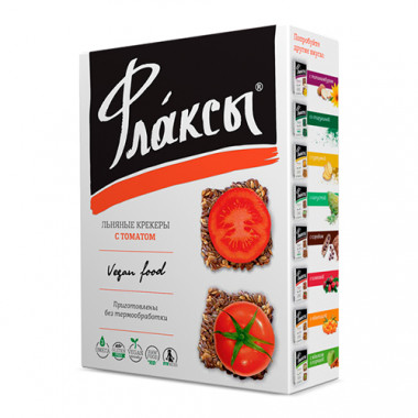 Флаксы с томатом 90гр, Компас здоровья — 65fit