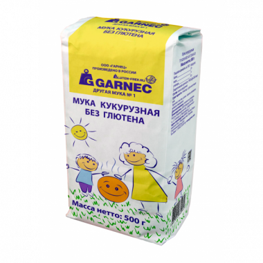 GARNEC Мука кукурузная без глютена 500г — 65fit