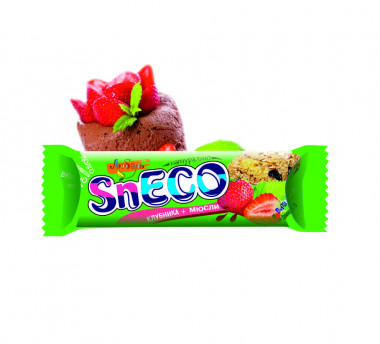 ЛЮБЭЛЬ Батончик &quot;СнЭКО &quot;Клубника + мюсли&quot; 30г — 65fit