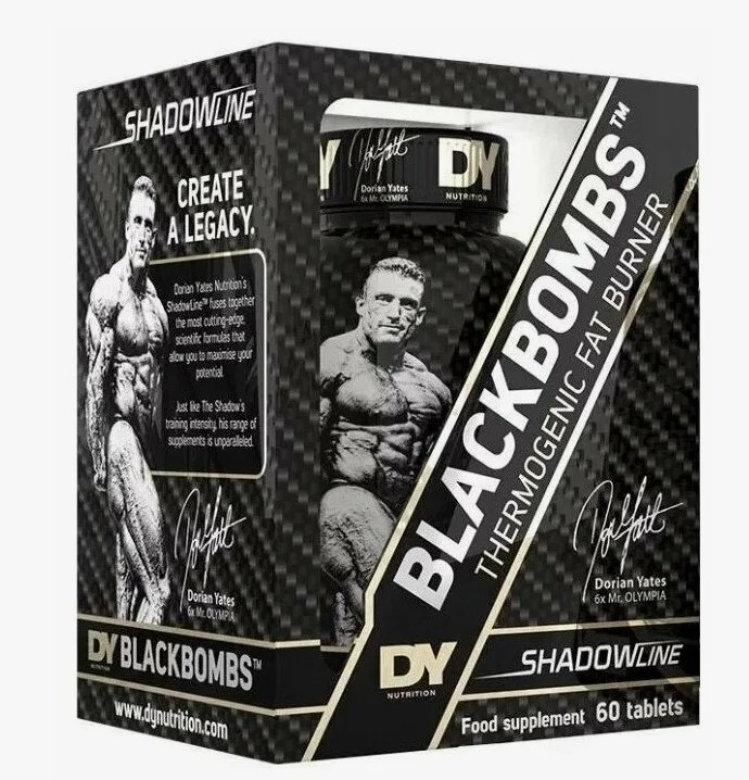 #Dorian Yates Nutrition Blackbombs 60tab фото 1 — 65fit
