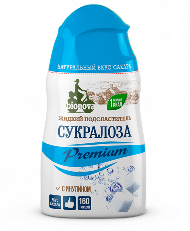 Bionova® Жидкий подсластитель СУКРАЛОЗА Premium 80г — 65fit