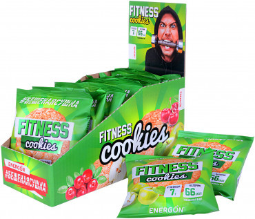 Протеиновое печенье Яблоко 40гр, #БЕШЕНАЯСУШКА — 65fit