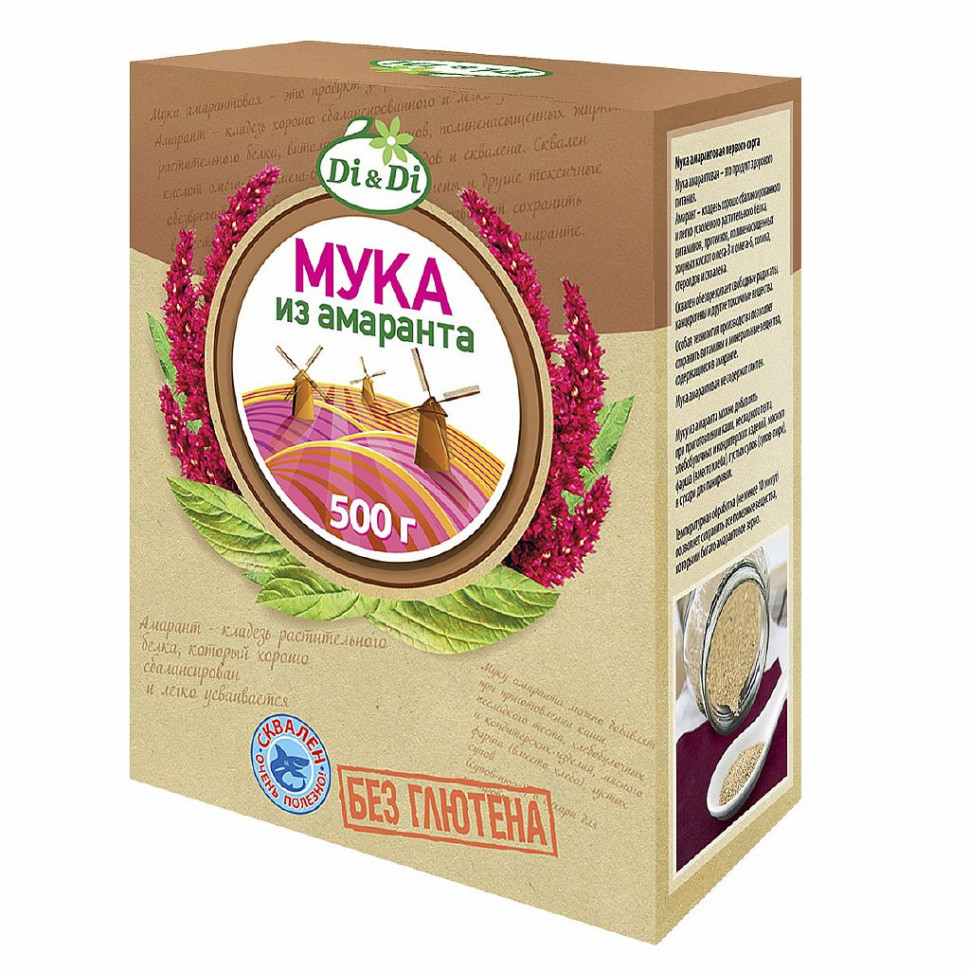 Di&Di Мука амарантовая первого сорта 500г фото 1 — 65fit