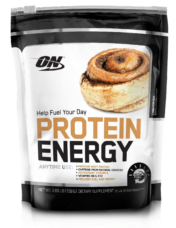 ON PROTEIN ENERGY Протеин+кофеин "Булочка с корицей" 1.6lb (728г) фото 1 — 65fit