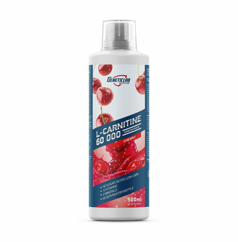 #GeneticLab L-carnitine Concentrate 0,5л Вишня фото 1 — 65fit