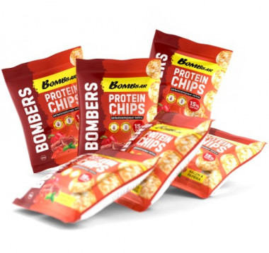 BOMBBAR Чипсы протеиновые &quot;Бекон с паприкой&quot; 50г — 65fit