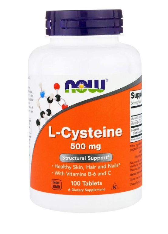#NOW Cysteine 500 mg 100 tab фото 1 — 65fit