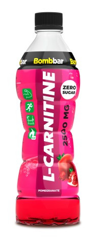 BOMBBAR Напиток б/а слабогазированный L-CARNITINE Гранат пэт 0,5л/12 фото 1 — 65fit
