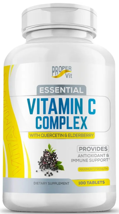 #PROPER VIT Vitamin C Complex Quercetin+Elderberry 100ct фото 1 — 65fit