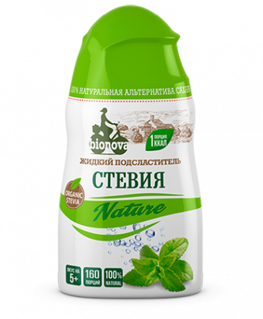 Жидкий сахарозаменитель Стевия 80гр, Bionova — 65fit