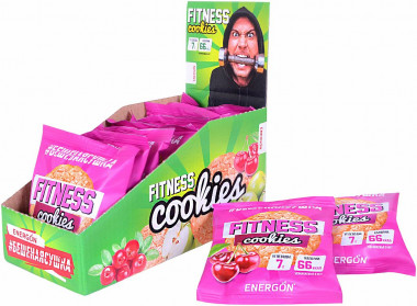 Протеиновое печенье Вишня 40гр, #БЕШЕНАЯСУШКА — 65fit