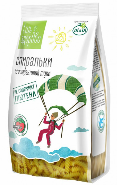 ЕШЬ ЗДОРОВО Спиральки из амарантовой муки без глютена 250г — 65fit