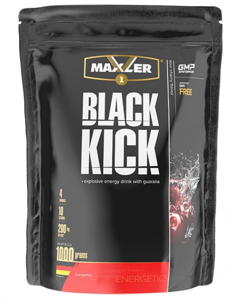 #MAXLER Энергетик Black Kick COLA 1000г фото 1 — 65fit