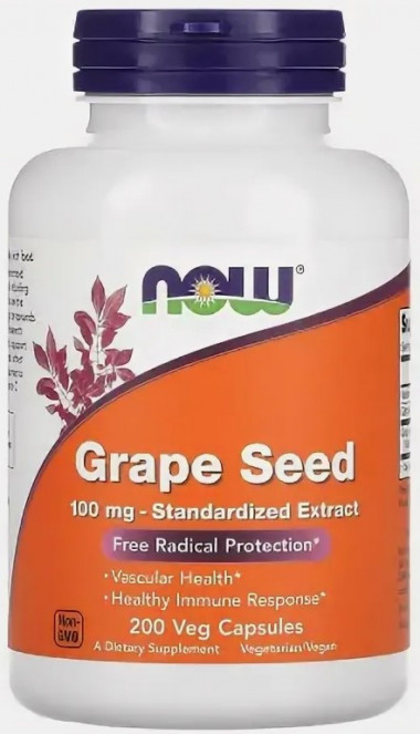 #NOW Grape Seed Anti 100mg 200 caps — 65fit