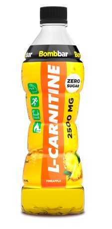 BOMBBAR Напиток б/а слабогазированный L-CARNITINE Ананас пэт 0,5л/12 — 65fit
