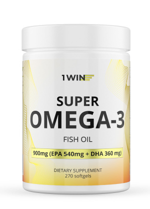1WIN Omega-3 900мг, 270 капсул, бад фото 1 — 65fit