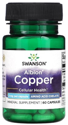 #Swanson Albion Copper 2 mg 60 Caps — 65fit