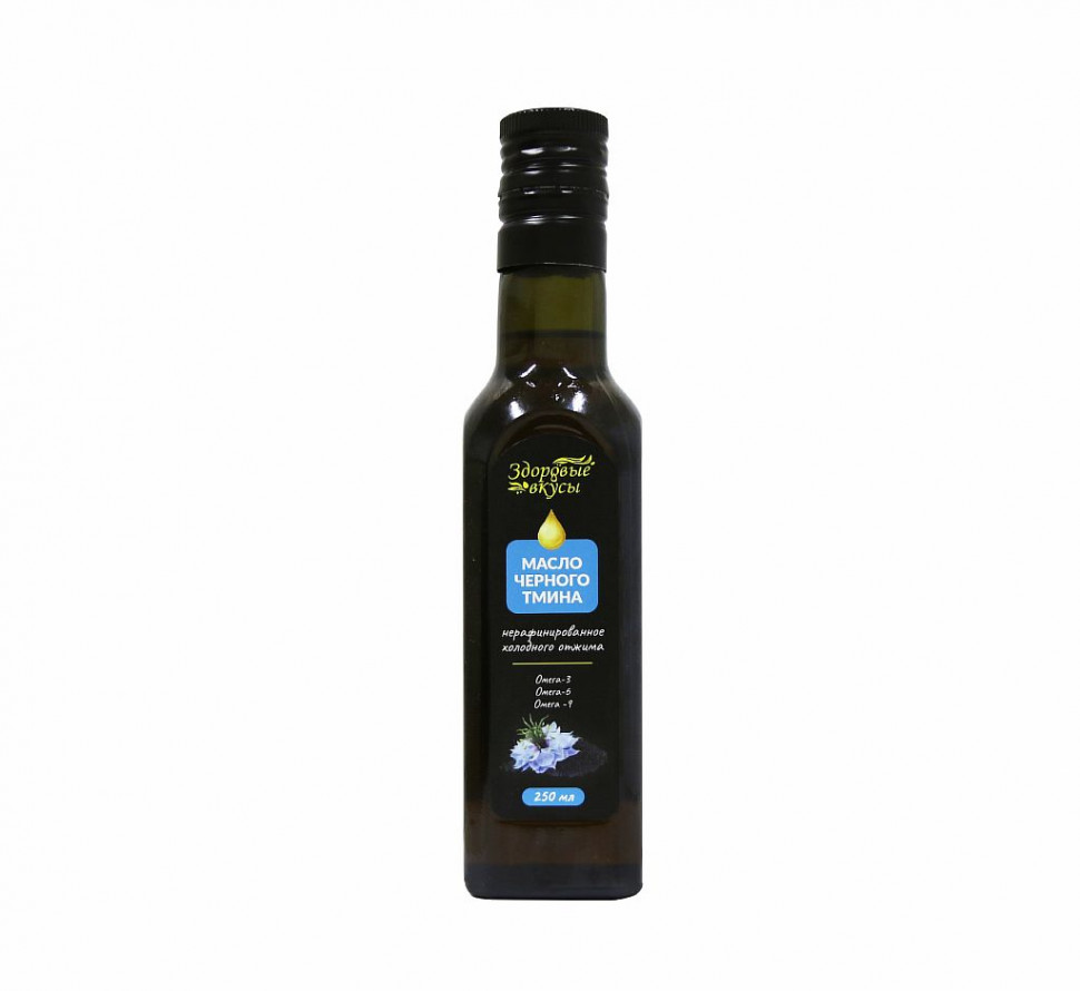 Масло черного тмина нерафин 250мл (Здоровые вкусы) фото 1 — 65fit