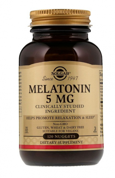#SOLGAR Melatonin 5 mg 120 nuggets — 65fit
