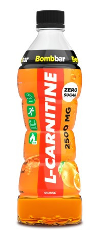BOMBBAR Напиток б/а слабогазированный L-CARNITINE Апельсин пэт 0,5л/12 фото 1 — 65fit