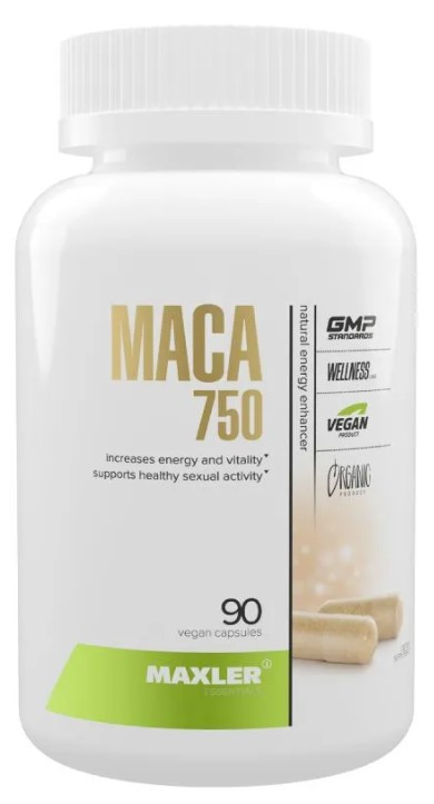 #MAXLER MACA 750mg 90caps фото 1 — 65fit