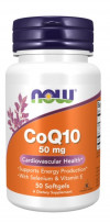 #NOW CoQ10 50 mg With Selenium & Vitamin E 50 Softgels фото 2 — 65fit