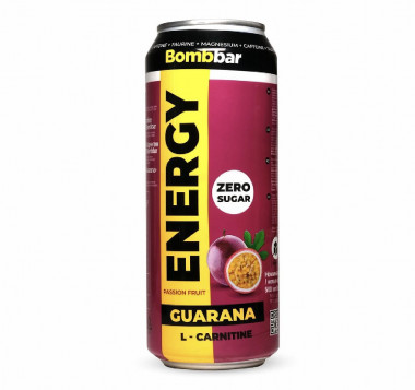 ТМ Bombbar Напиток б/а газированный &quot;L-Карнитин с гуараной&quot; со вкусом Маракуйи ж/б 500мл — 65fit